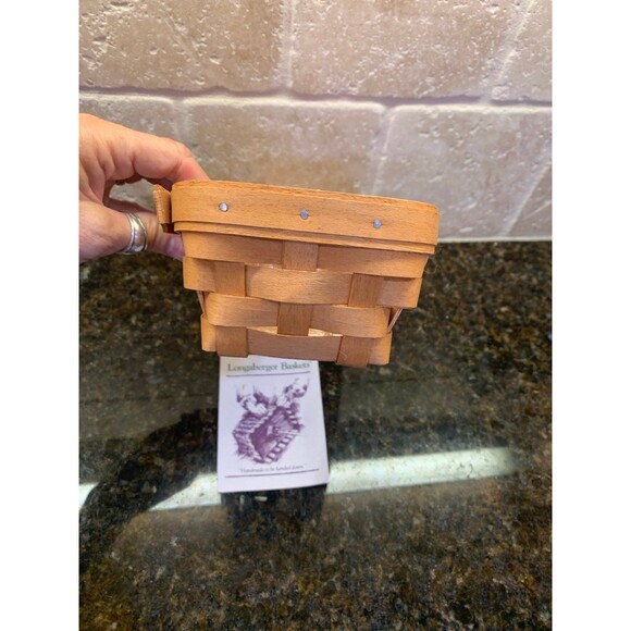 1993 Longaberger Cracker Basket with Clear Liner Insert EUC - Picture 3 of 8